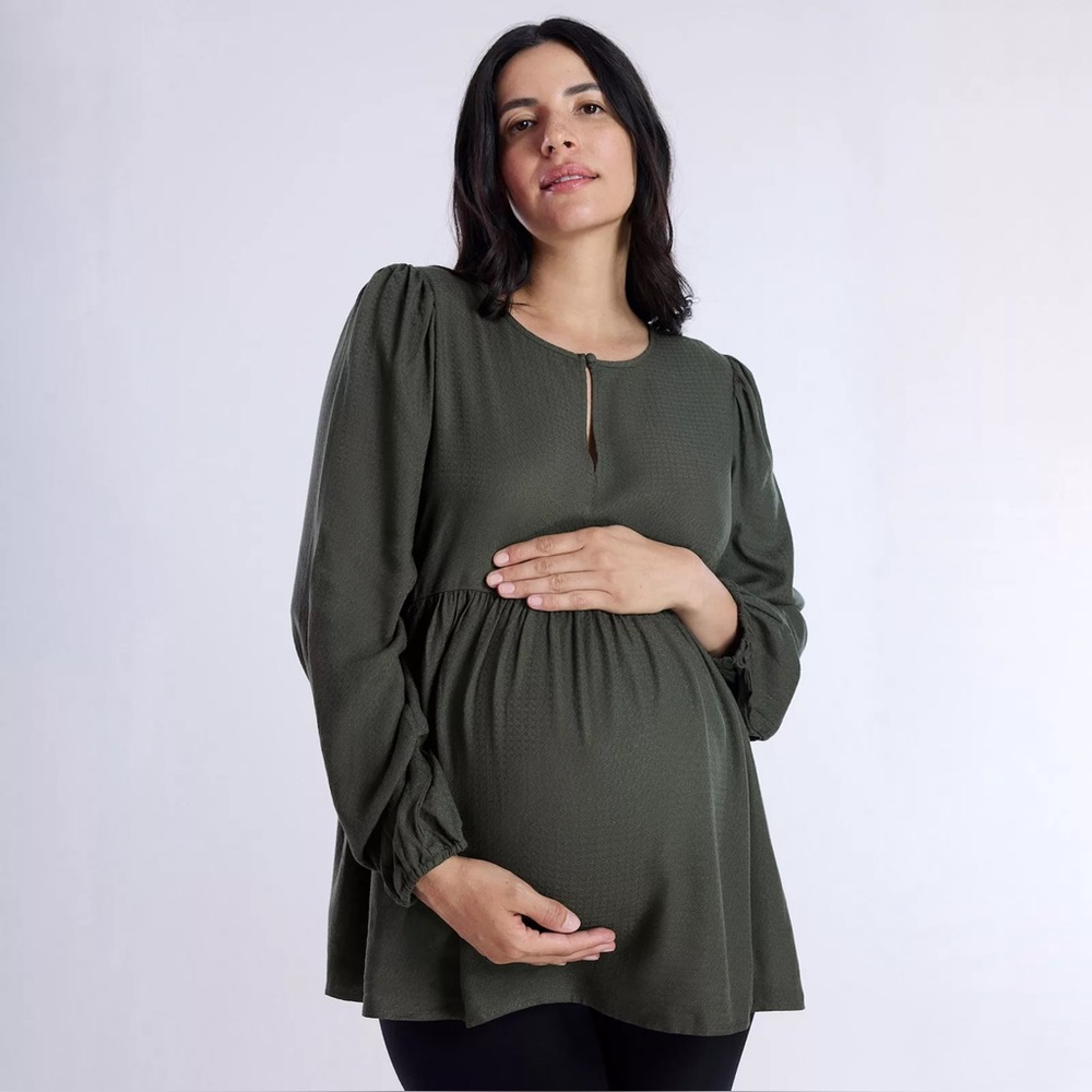 Maternity Motherhood® Woven Keyhole Blouse
